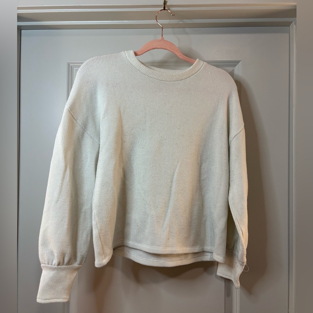 WHITE MADEWELL SWEATER